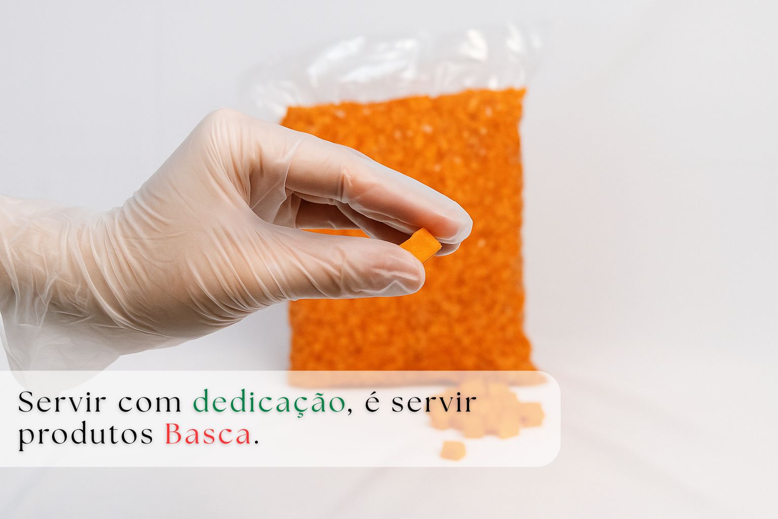 Servir com dedicação, é servir produtos Basca.